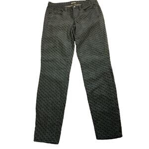 J.Crew Toothpick Corduroy Diamond Printed Pants, Skinny Ankle, Size 27